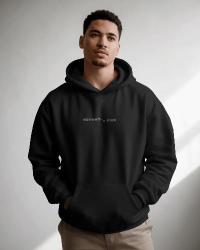 Seventy Five Crew Hoodie - Preto